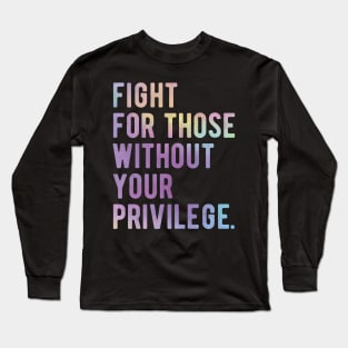 black lives matter masks Fight for those without your Privilege black ,hydro, Watercolor Long Sleeve T-Shirt